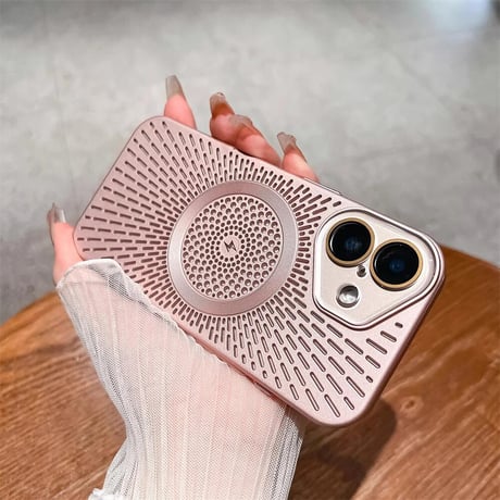 CUTECASE放熱 iPhone16Pro/16ProMaxケース MagSafe iPhone15Pro/14/13カバー 熱中症対策 レンズカバー付 CM4620