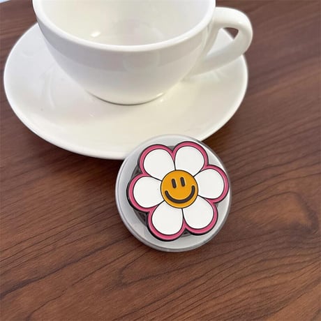 CUTECASE笑顔の花 スマホグリップ スタンド マグネット式タイプ 便利 可愛い 耐久性ある ギフトに最適CM5386