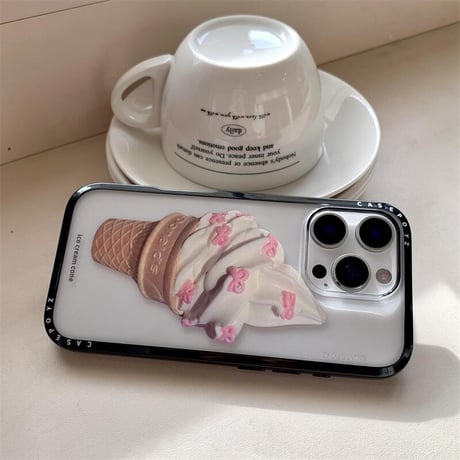 CUTECASEアイスクリームコーン iPhone16pro/16ケース 夏に人気 iPhone15pro/14/13pro/12カバー 大人可愛い プレゼントにおすすめCM5277