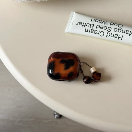 CUTECASE アニマル柄 Airpods Pro3ケース 豹柄 Airpods4/3カバー pro2/pro1 可愛い リング/キーホルダー付 光沢感CM6024