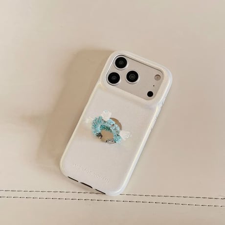 CUTECASE 花付ミラーリングiPhone17Promaxケース レザー iPhone16Pro/15pro/14ケース エレガント スタンド付CM6300