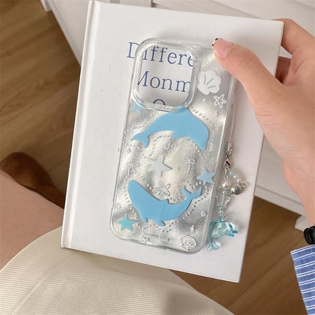 CUTECASEかわいいイルカiphone16PromaxケースiPhone16case C6032