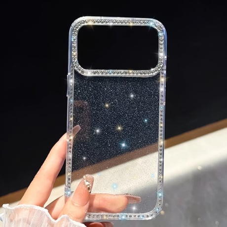 CUTECASEキラキラ光る iPhone17/17Proケース ジュエリライン iPhone16/15PromaX/14カバー 透明黄ばまない 美しい輝く CM5839