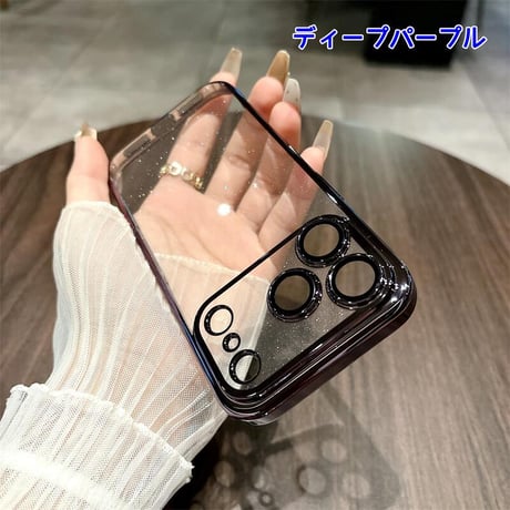 CUTECASE iPhone17Pro/17ケース キラキラ おしゃれ iPhone17Air/17ProMaxカバー レンズ保護フィルム付き ラメ入り 軽量丈夫CM5681