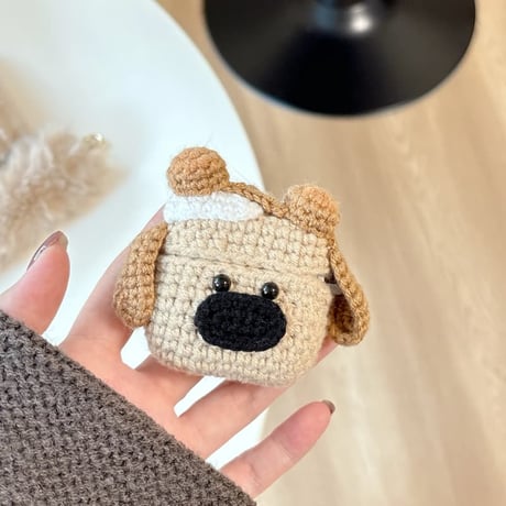 CUTECASE ニット犬ちゃん Airpods Pro3ケース ギフトにおすすめ Airpods4/3ケース AirpodsPro2/Pro1カバー 柔らかい 可愛すぎ CM5864