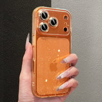 CUTECASE iPhone17Pro/17ProMaxケース キラキラレンズカバー iPhone17/16/15ケース クリア 背面ラメ入り 定番アイテムCM6014