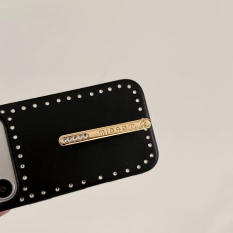 CUTECASE ダイヤスタンド iPhone17Promaxケース ストーンライン レザー iPhone17pro/16/15/14カバー 高品質 オシャレCM6322