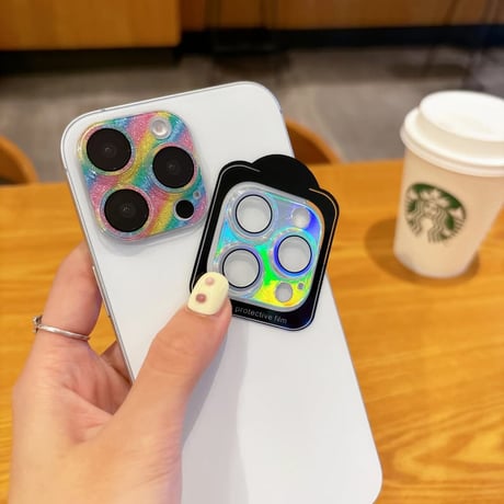 CUTECASEキラキララメレンズカバー iPhone17ProMax/17Pro 17/16/16proシリーズカメラレンズフィルム 輝く おしゃれ 人気 頑丈 CM5743