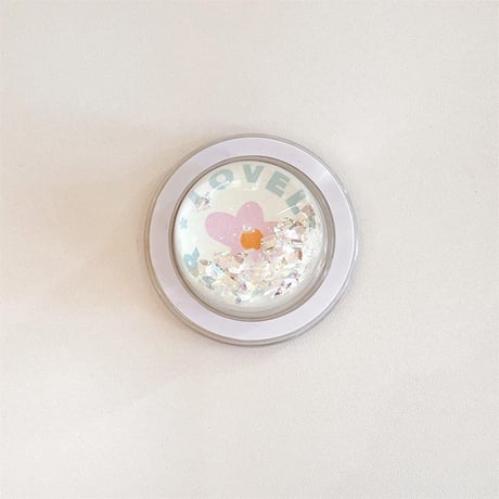 CUTECASE動くダイヤ入り スマホグリップ 可愛い オシャレ 綺麗 スマホスタンド キラキラ艶感 実用 マグネットタイプ 女子力アップ ギフトにおすすめCM4023