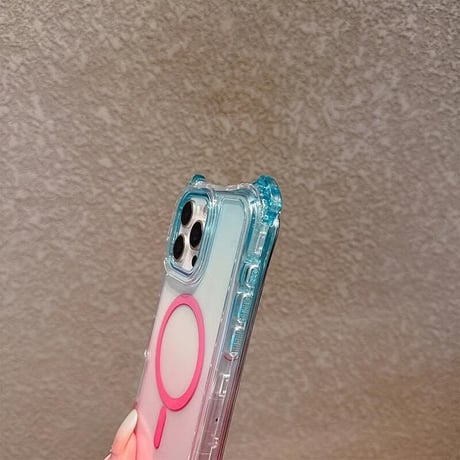 CUTECASEストラップ付耐衝撃 iPhone16pro/16promaxケース Magsafe充電 iPhone15pro/14promax/13カバー 黄ばまない CM5509