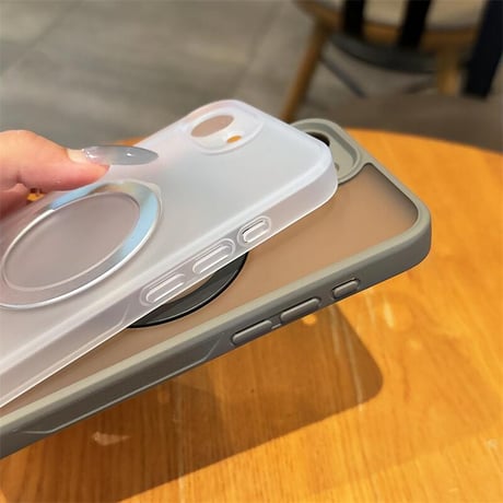 CUTECASEiPhone16ケース 高品質多機能 Magsafeリングスタンド iPhone16Promax/15pro/14ケース 指紋防止 黄ばまない 耐衝撃 男女向け CM5135