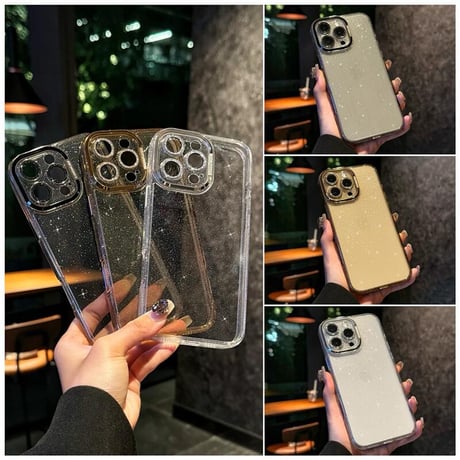CUTECASEキラキララメ iPhone16Pro/16/16plusケース レンズカバー付き iPhone16Promaxカバー 大人ファッション 高級感高品質 黄ばまない CM4733