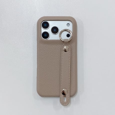 CUTECASE ベルト付 iPhone17Pro/17ケース レザー製 リング付 iPhone17ProMax/16/15Proケース スタンド付 耐久性ある CM5803