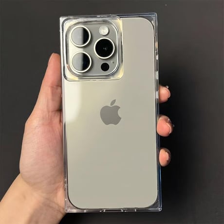 CUTECASEスクエア型 iPhone17/16proケース 艶感カラー 四角 iPhone15promax/14/13promaxカバー シック 人気 CM5605