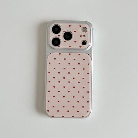 CUTECASE ハート柄 iPhone17Pro/17ケース ピンクカラー iPhone17Promax/16Pro/15ケース 甘すぎ カメラカバー付 高品質CM6127