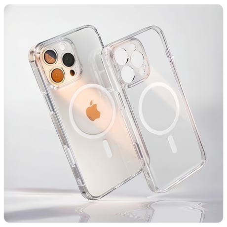 CUTECASE クリア iPhone17/17Promaxケース MagSafe対応 黄ばまない 薄型 iPhone16promax対応 高透明感携帯電話を全面的に保護 TC2