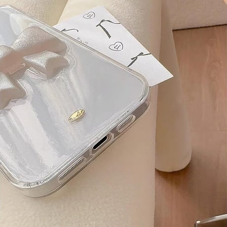 CUTECASEリボン iPhone16pro/16ケース 女子力高い iPhone15pro/14/13promaxケース おしゃれ めっちゃ可愛い CM5058