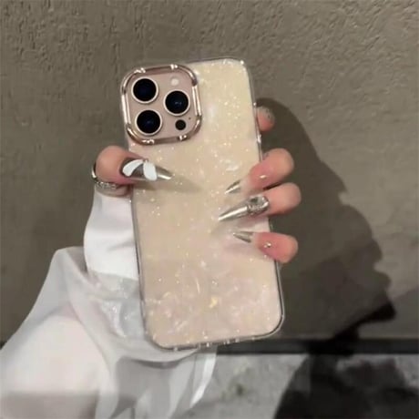 CUTECASEiPhone16Pro/16ケース シェル キラキラ iPhone15Pro/14Pro/13ケース 大人可愛い 上品 大人気 CM4680
