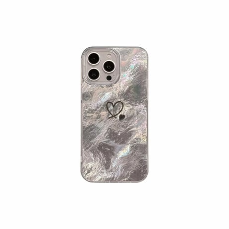 CUTECASEハート柄 アイフォン15/15プロケース キラキラ iPhone14/13/12promaxケース 女子力アップ CM4584
