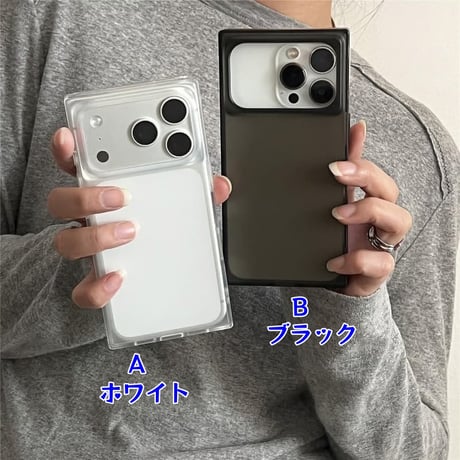 CUTECASE スクエア iPhone17Pro/17promaxケース マット仕上げ 指紋防止 iPhone17/16/15proケース カッコイイ 高級感 CM5924
