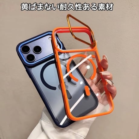 CUTECASE 高機能高品質 iPhone17pro/17promaxケース MagSafeリングスタンド iPhone16/15/14シリーズカバー 耐衝撃 レンズカバー付CM5948