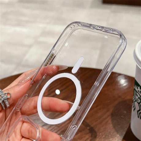 カメラコントロールボタン保護 iPhone16Proケース iPhone16 iPhone16ProMax MagSafe対応 黄ばまない 高透明 光沢感 耐衝撃加工 丈夫 抗菌性 CM4828