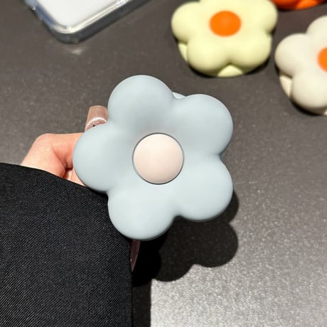CUTECASE マグネット式花 スマホリング 磁石グリップスタンド 便利 かわいい ギフトに最適 韓国っぽ 頑丈CM6319