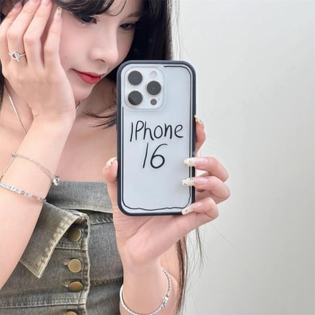 CUTECASE iPhone16 iPhone15/15proケース 指紋防止 iPhone14/13pro/12ケース 半透明 かわいいCM4573