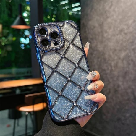 CUTECASE ダイヤデコ iphone16pro/16eケース オシャレ綺麗アイフォン13/12proカバー カメラ保護 キラキラインナーシート付き CM5494