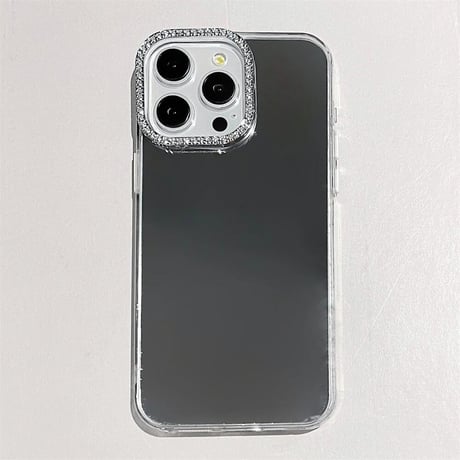 CUTECASE鏡 iPhone16pro/16カバー ジュエリーデコ iPhone14promax/13pro/12カバー メイク直し お洒落CM4577