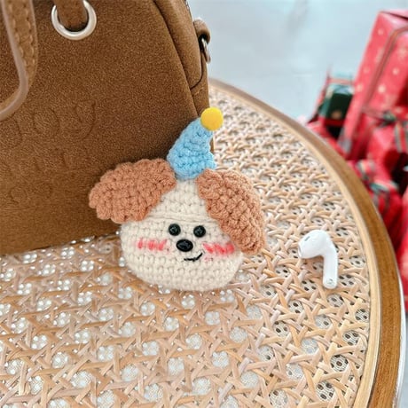 CUTECASEニット犬ちゃん Airpods 4ケース ギフトにおすすめ Airpods3/2カバー Airpodspro2/pro めっちゃ可愛いCM5002