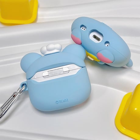 CUTECASE可愛い Airpods3/2ケース ネズミ AirpodsPro2/Pro1カバー リング付 ギフトにおすすめ CM4538
