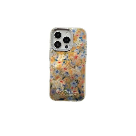 CUTECASE花柄 iPhone16/16Proカバー 秋冬ファッション iPhone15/14/13proケース おしゃれ かわいい 丈夫CM4849