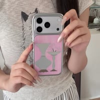 CUTECASE 花瓶ミラー iPhone17Pro/17ケース メッキ iPhone16ProMax/15Pro/14ケース 耐久性に優れる 便利人気品CM6540