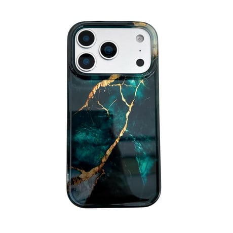 CUTECASE 大理石調 iphone17Pro/17promaxケース グリーン アイフォン17/16promax/15proカバー おしゃれさんにおすすめCM5797