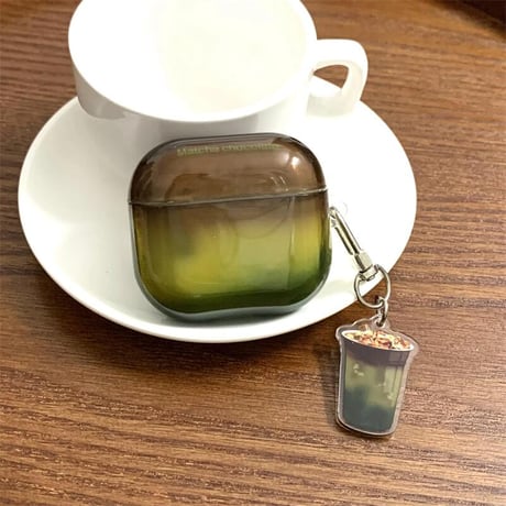 CUTECASE グラデーション Airpods4ケース コーヒーカップ AirpodsPro2ケース airpods3/2カバー シック 暈し染め 人気カラーCM5348