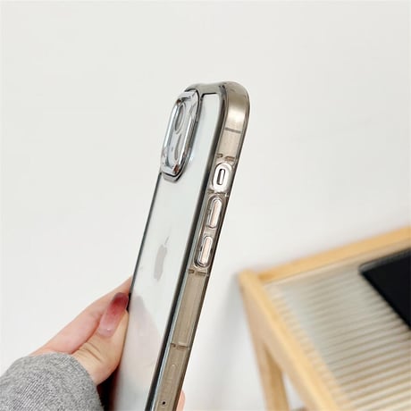 CUTECASE 丈夫 iPhone15/15promaxケース シンプル風 アイフォン14promax/13pro/12ケース 透明感 持ち運びやすい CM4531