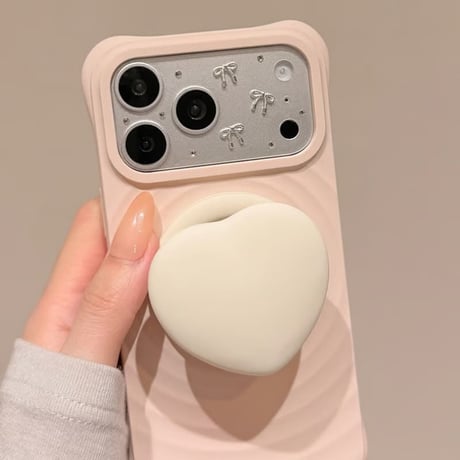 CUTECASE 高品質 耐衝撃 iPhone17/17Proケース MagSafe対応 iPhone16Pro/15/14ケース ハートグリップ シンプル 高級感 CM6161