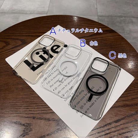 CUTECASE MagSafe対応 高透明 iPhone15pro/15promaxケース ナチュラルチタニウム iPhone14pro/13promax/12対応 黄ばまない薄型 CM4047