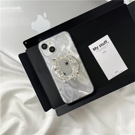 CUTECASEジュエリーグリップ iPhone15Pro/15ケース magsafe対応 iPhone14pro/13/12proケース オシャレ 多機能CM4452