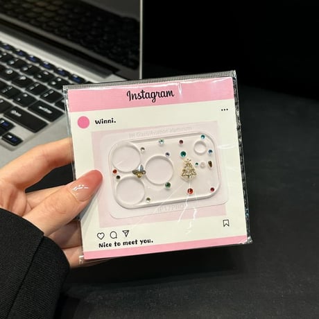 CUTECASE ダイヤレンズカバー iPhone17ProMax/17Pro キラキラ ガラスレンズフィルム 美しい ハンドメイド 耐久性あるCM5904