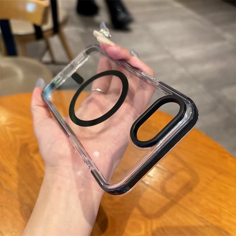 CUTECASEiPhone16Promax ケース Magsafe対応 クリアiPhone16Pro/15/14/13promaxケース シンプル風 黄ばまない 丈夫 CM5160