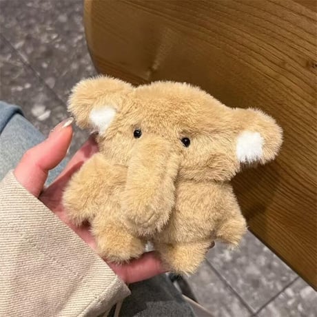 CUTECASE象ぬいぐるみ Airpods4ケース もふもふ AirpodsPro2ケース airpods3/2ケース ギフトにおすすめ めっちゃ可愛いCM5484