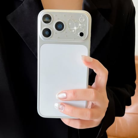 CUTECASE ダイヤリボン/ハート/星 カメラカバー iPhone17Pro iPhone17ProMax レンズフィルム キラキラ おしゃれ 頑丈 人気品 CM6081