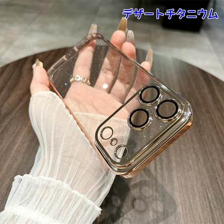 CUTECASE iPhone17Pro/17ケース キラキラ おしゃれ iPhone17Air/17ProMaxカバー レンズ保護フィルム付き ラメ入り 軽量丈夫CM5681