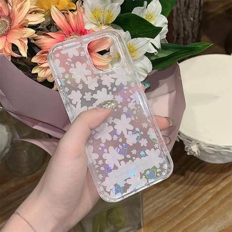 CUTECASE 花柄 iPhone15pro/15ケース パープルカラー iPhone14promax/13pro/12ケース かわいい 女子力アップCM4444