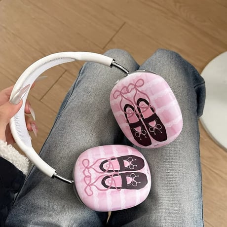 CUTECASE バレエシューズ AirPodsMax2/1ケース 指紋/汚れ防止 エアーポッズ マックス専用カバー ギフトに最適 大人可愛いCM5221