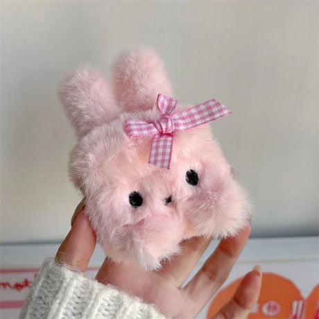 CUTECASEふもふも兎 Airpods４ケース かわいい Airpods3/pro2カバー 可愛すぎる プレゼントにおすすめ CM4951