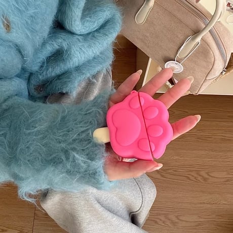 CUTECASE 猫の肉球 Airpods Pro3ケース アイスキャンデーデザイン Airpods 4/3カバーケース AirpodsPro2/1 可愛い ギフトにおすすめCM6246