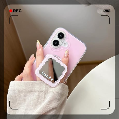 CUTECASEミラー スマホグリップ スタンド マグネット式タイプ 便利 可愛い 耐久性ある ギフトに最適 夏秋に人気 CM5476